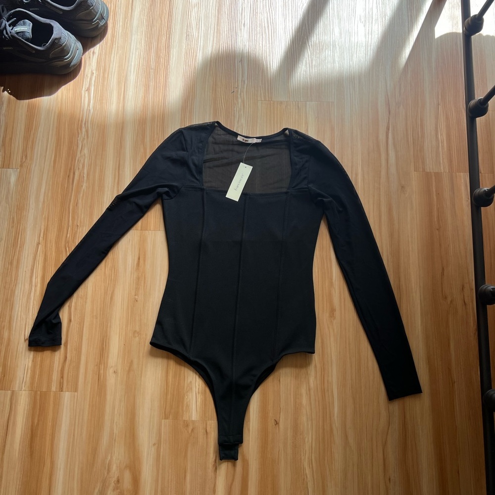 Black Long Sleeve Bodysuit